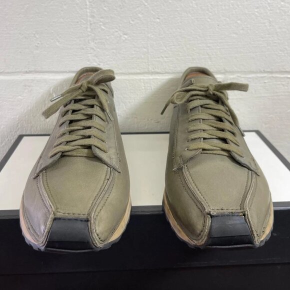 Bally Cheetah Green Leather Casual Sneaker Oxford Shoes Lace up Men\'s Size 10 D main image 11